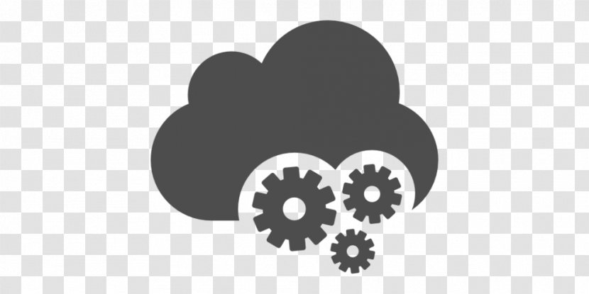Cloud Computing Microsoft Office 365 Storage Gear Information - Monochrome Transparent PNG