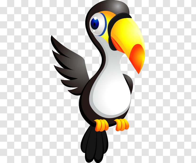 Parrot Adam Named The Animals A-Z Cartoon Penguin Clip Art - Picture Book - Hand-painted Pattern Transparent PNG