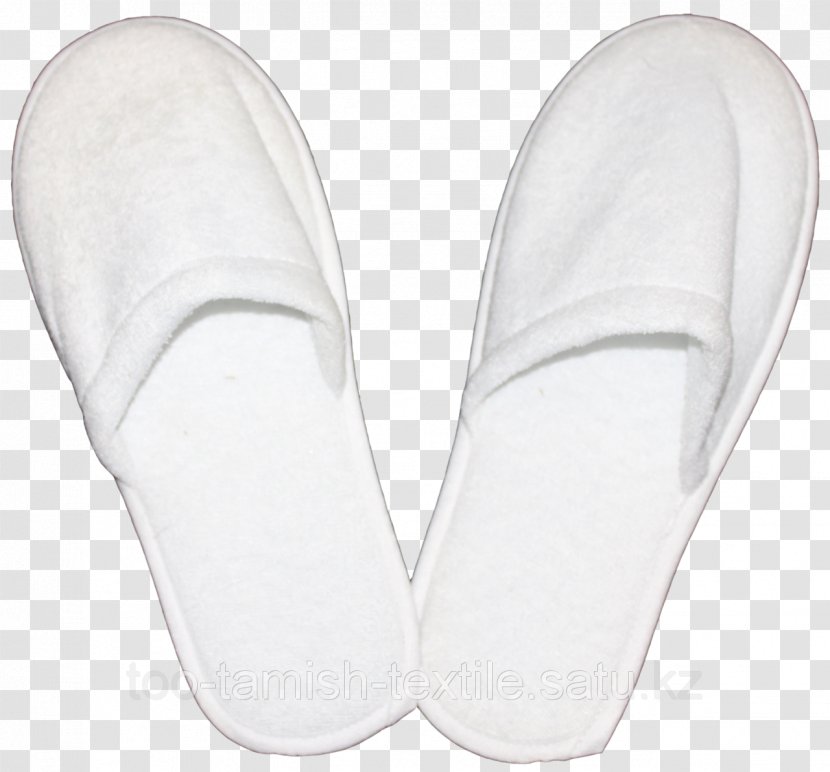 Slipper Shoe Walking - White - Slippers Transparent PNG