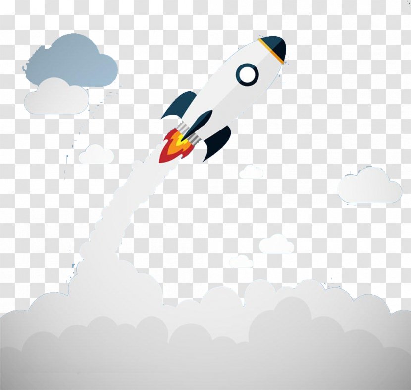 Light Rocket Launch - Rockets Cloud Transparent PNG