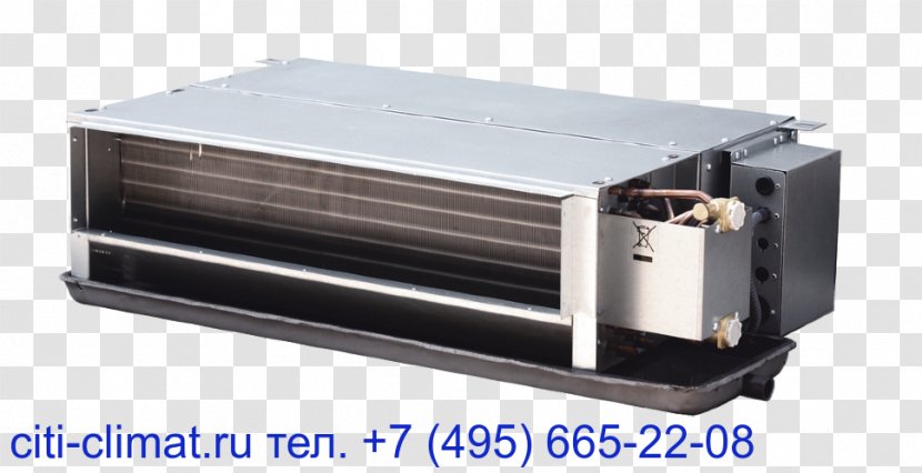 Fan Coil Unit HVAC Air Conditioner Energo-Lyuks Duct - Electronics Accessory - Supply Transparent PNG