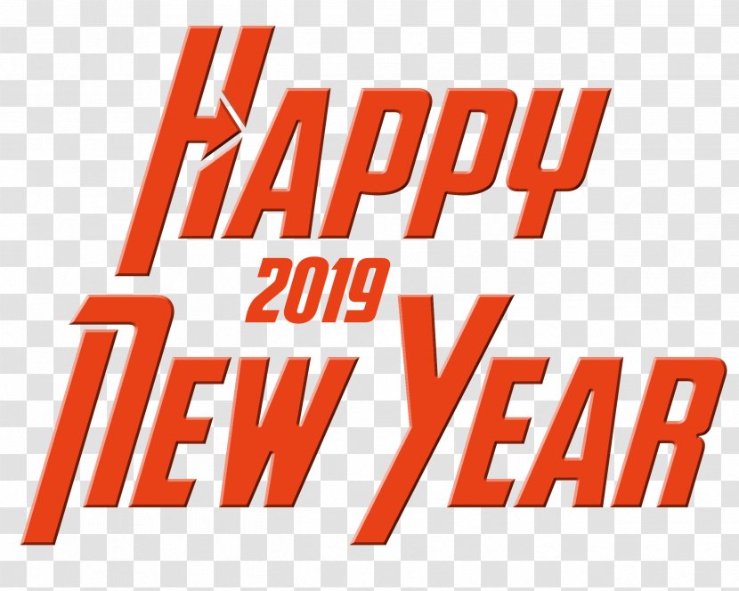 2019 Happy New Year Text. - Area - Brand Transparent PNG