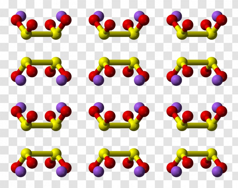Sodium Dithionite Dithionous Acid Structure - Spacefilling Model Transparent PNG
