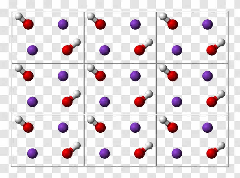 Potassium Hydroxide Ball-and-stick Model Crystal Structure - X Ray Unit Transparent PNG