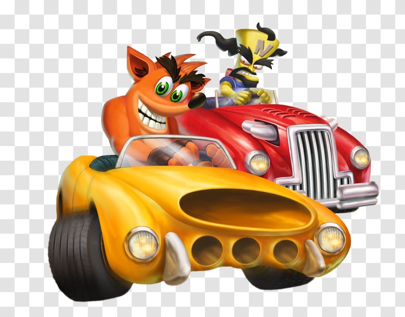 Crash Tag Team Racing Bandicoot: The Wrath Of Cortex Twinsanity Car Art - Bandicoot Transparent PNG