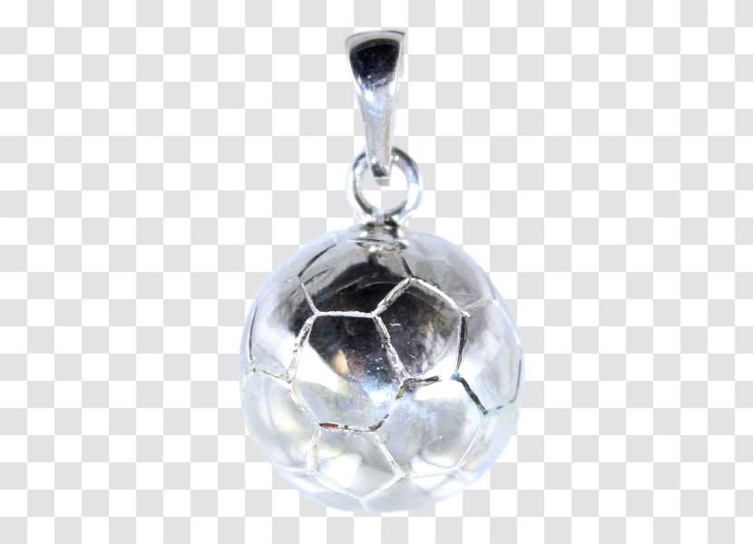 Locket Silver Body Jewellery - Crystal - Ballon Football Transparent PNG