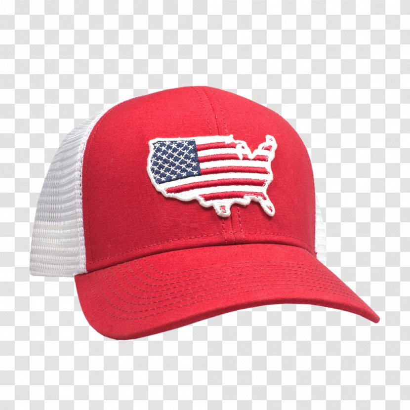 Baseball Cap T-shirt Trucker Hat United States Of America - Red - Southern Pride Transparent PNG