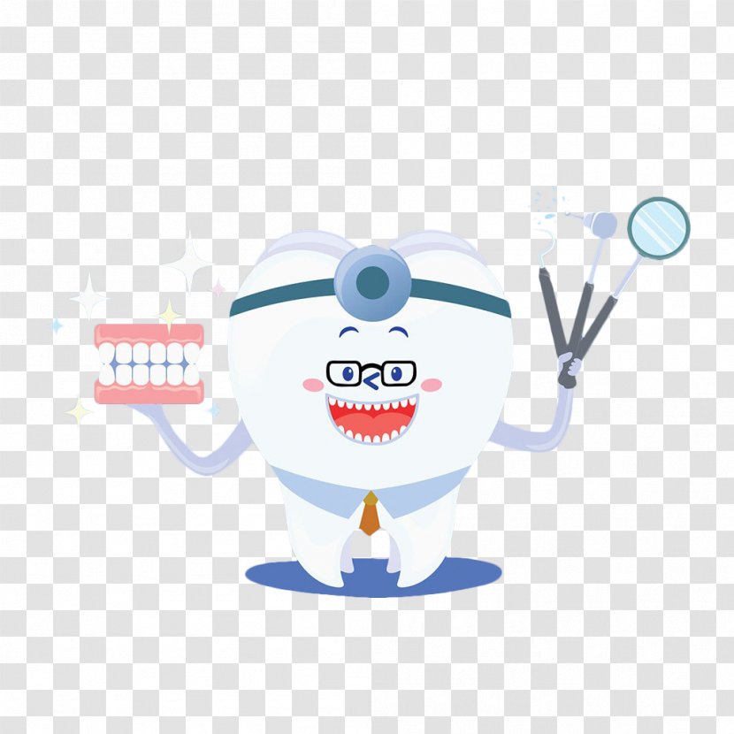 Tooth Brushing Dentistry Health Dental Floss - Silhouette - Hand-painted Teeth Transparent PNG