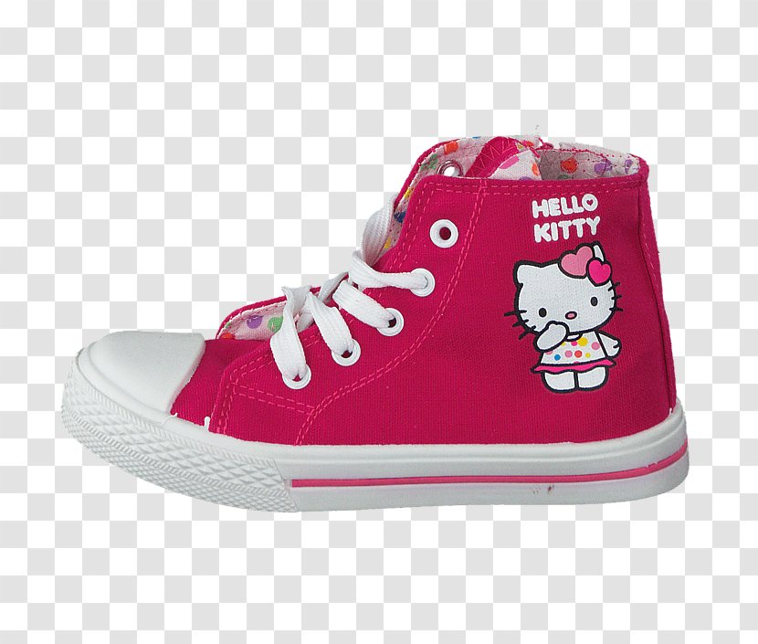 Skate Shoe Sneakers Magenta Sportswear - Walt Disney Company - Hello Kitty Black And White Transparent PNG
