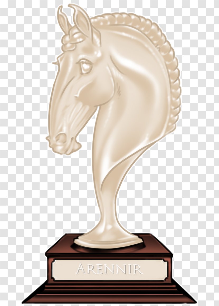 Trophy Figurine Sculpture Horse Clip Art - Statue - Platinum Transparent PNG