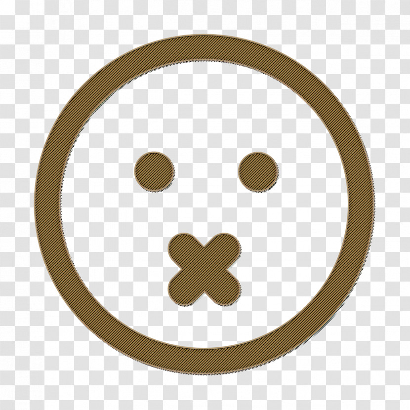Mute Emoticon Square Face Icon Interface Icon Mute Icon Transparent PNG