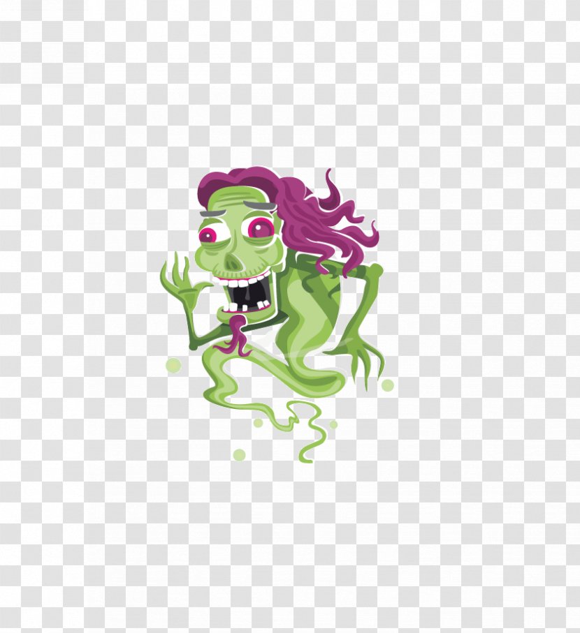 Cartoon Clip Art - Visual Arts - Green Ghost Scary Transparent PNG