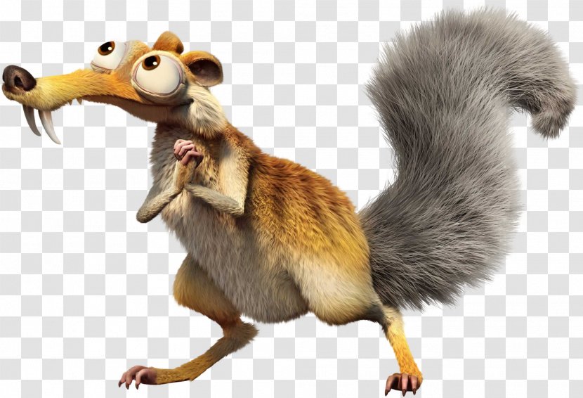 Scrat Ice Age Blue Sky Studios Film Animation - Squirrel Transparent PNG