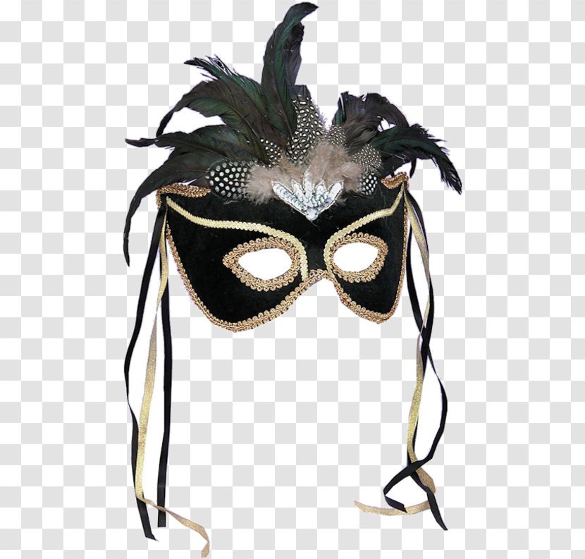 Mask Masquerade Ball Mardi Gras Feather Costume - Halloween - Carnival Transparent PNG