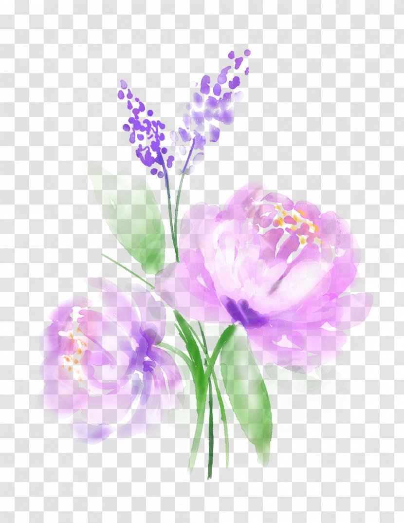 Cabbage Rose Floral Design Cut Flowers Desktop Wallpaper Plant Stem - Still Life Photography - Purple Transparent PNG