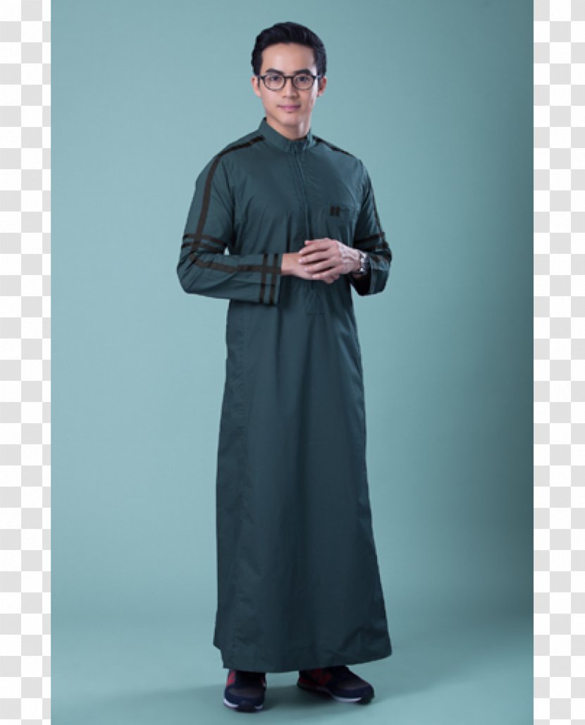 Robe Thawb Dress Zipper Muslim - Embroidery - Line Stripe Transparent PNG