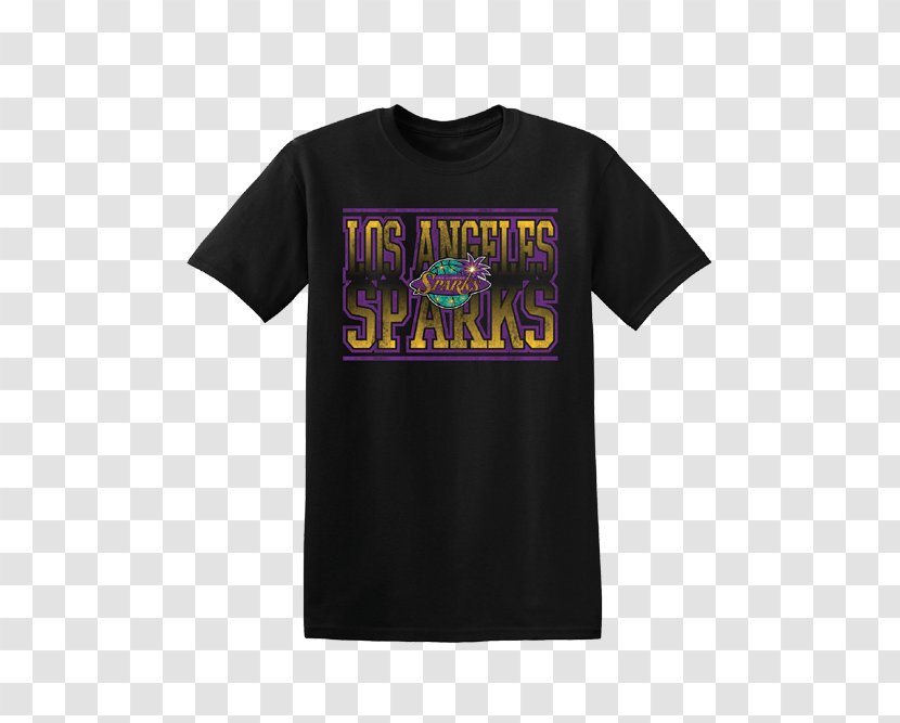 Printed T-shirt Clothing Sleeve Nike - Los Angeles Sparks Transparent PNG