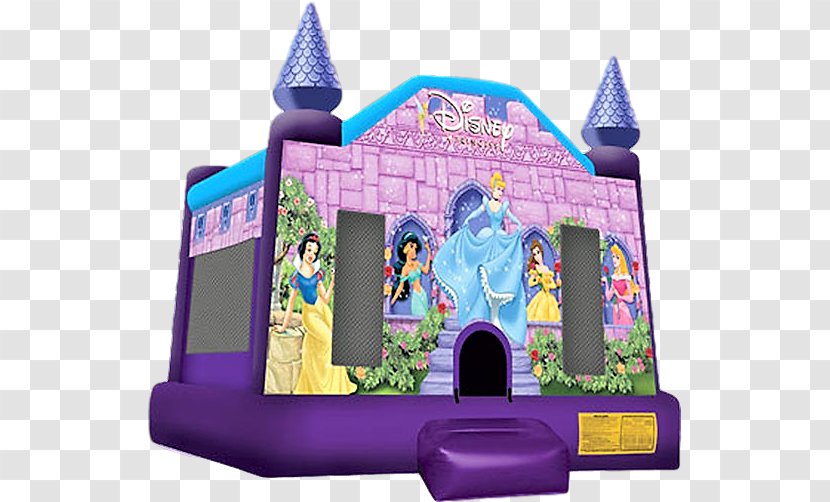 Disney Princess Inflatable Bouncers Castle The Walt Company - Bounce House Transparent PNG