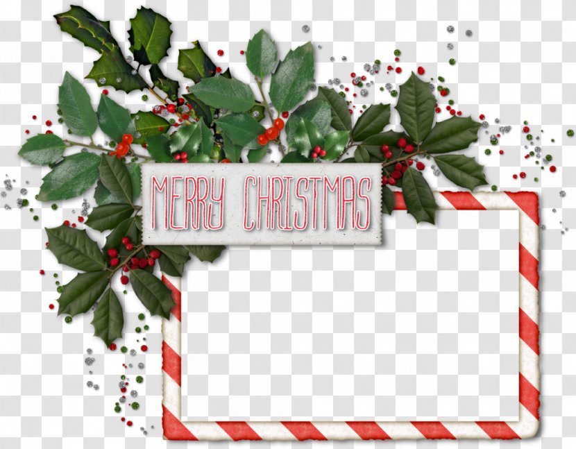 Christmas Card Picture Frames Clip Art - Tree - Vintage Transparent PNG
