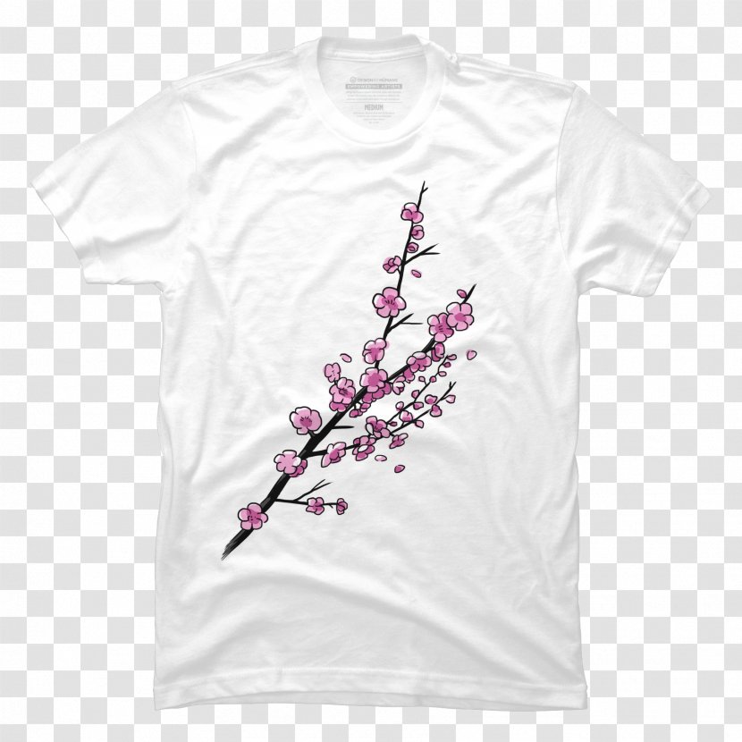 T-shirt Clothing Cherry Blossom - Sleeve - Maneki Neko Transparent PNG