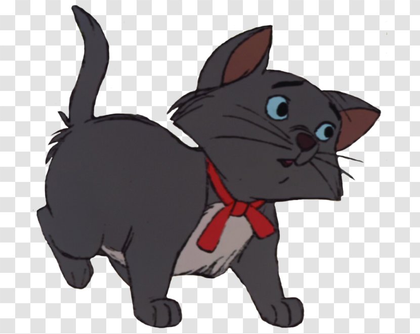 Kitten Thomas O'Malley The Walt Disney Company Clip Art - Black Cat Transparent PNG