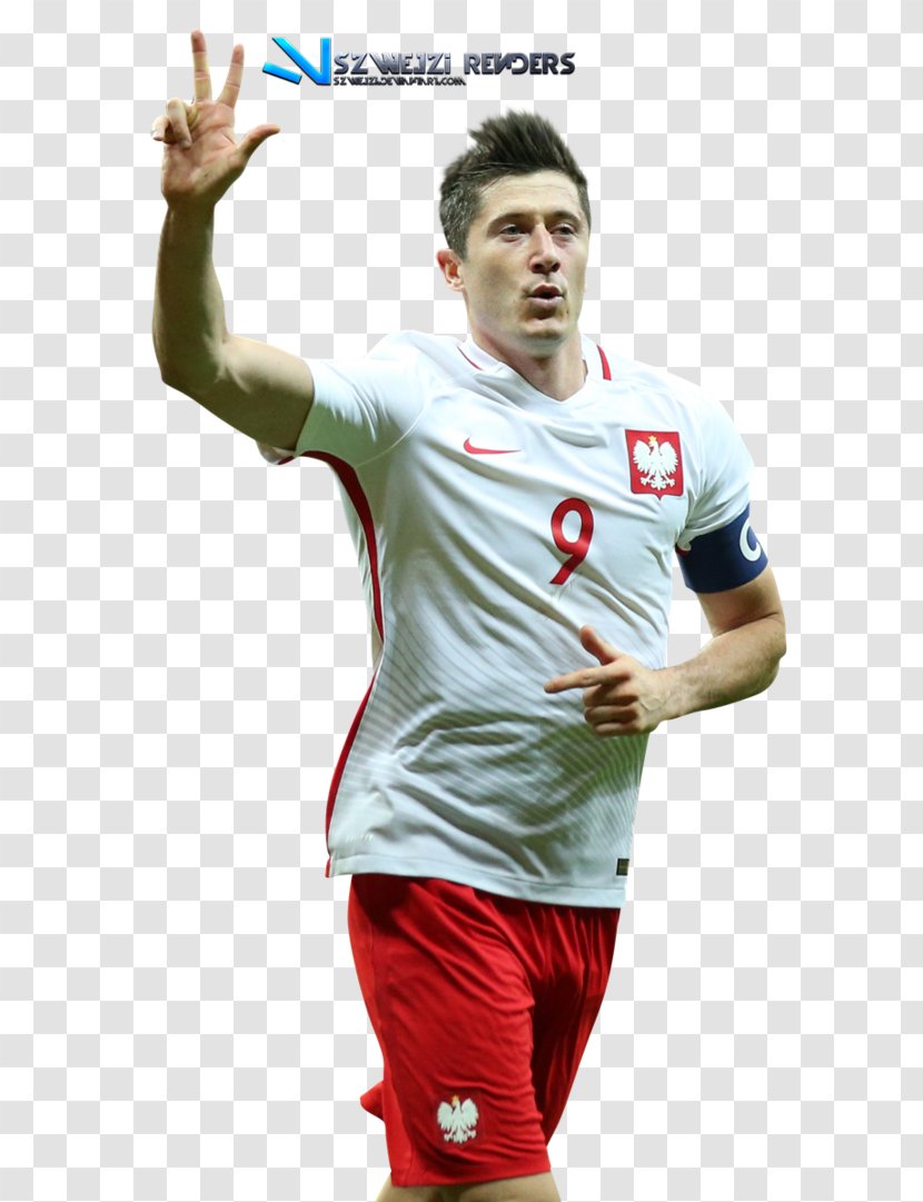 Robert Lewandowski Poland National Football Team FC Bayern Munich Player Sport - T Shirt - Sportswear Transparent PNG