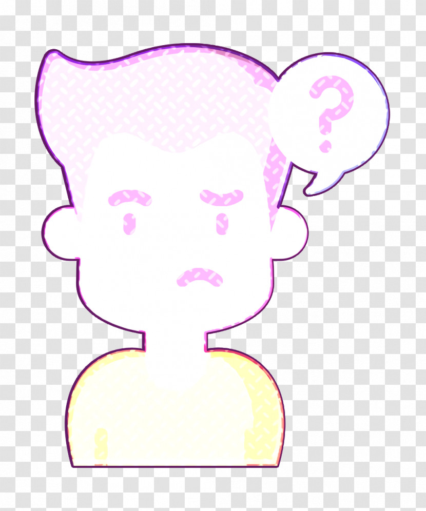 Man Icon Support Icon Confused Icon Transparent PNG