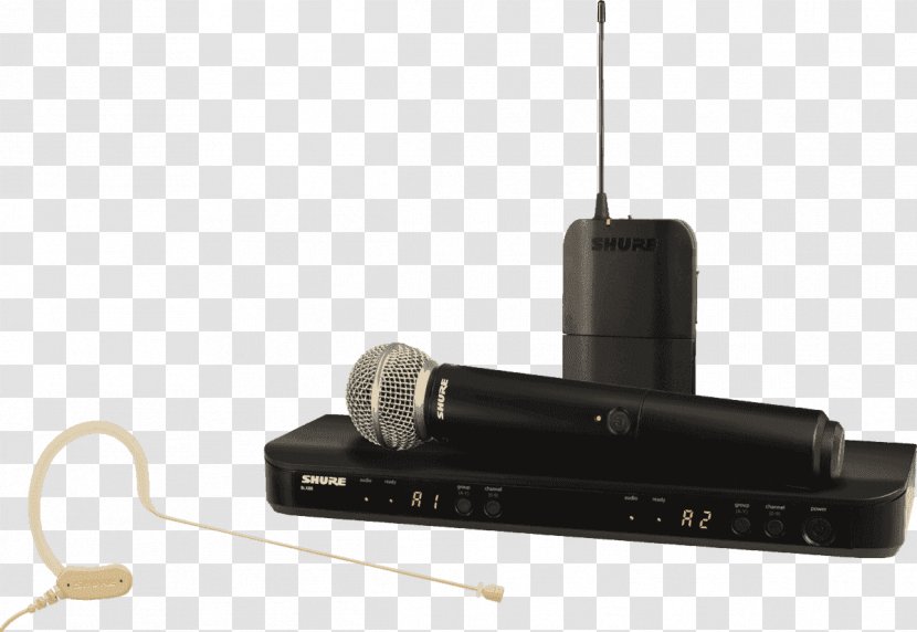 Microphone Shure SM58 Wireless System - Double Promotion Transparent PNG