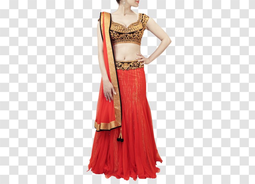 Sari Cocktail Dress Red Gown Transparent PNG