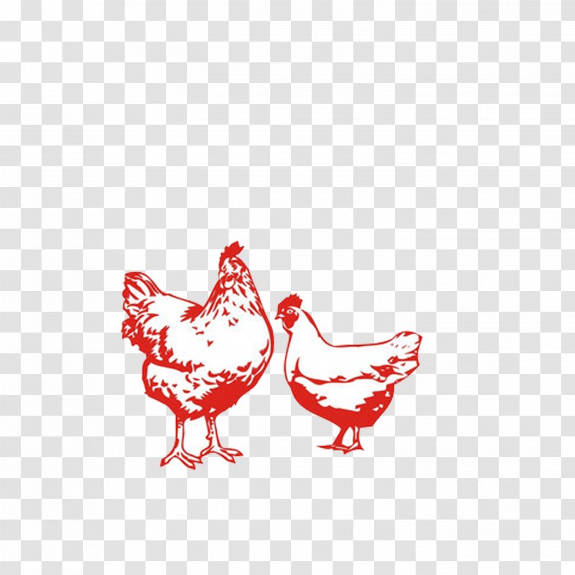 Chicken Livestock Poultry - Heart Transparent PNG
