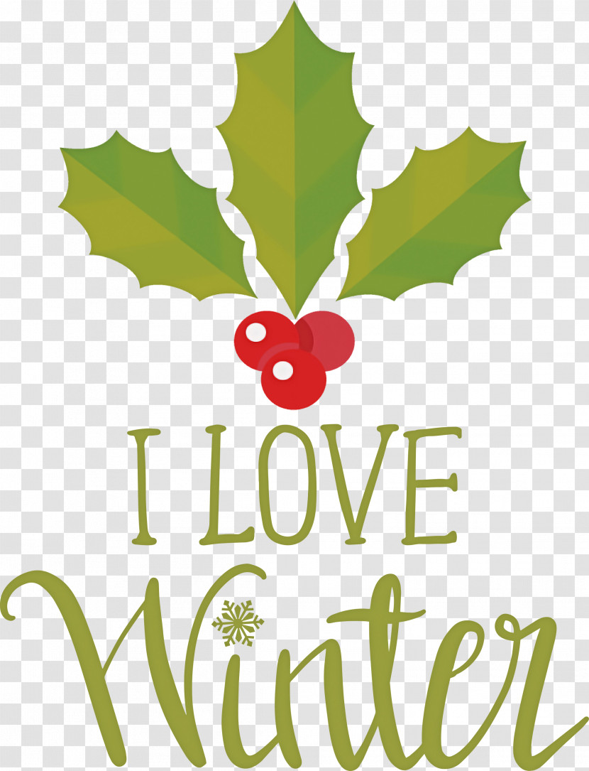 I Love Winter Winter Transparent PNG