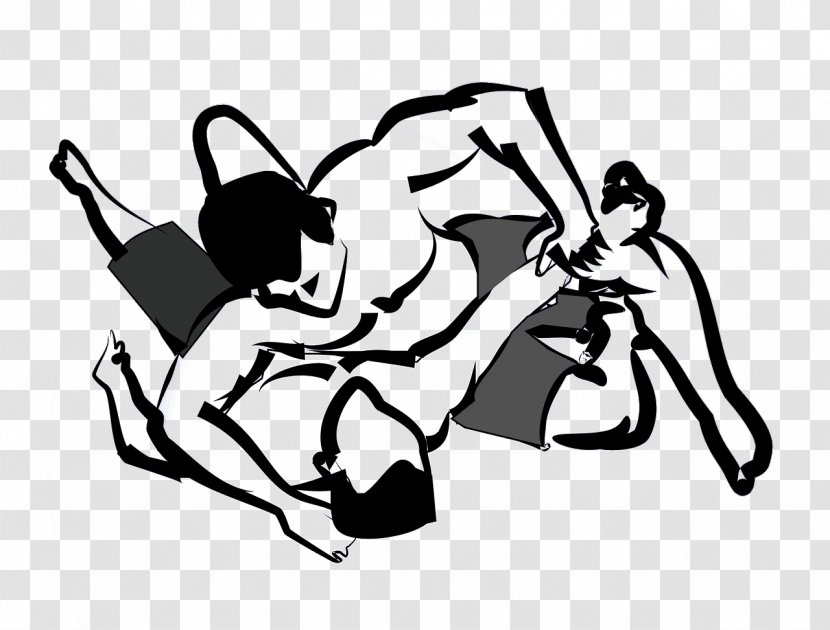 Grappling Brazilian Jiu-jitsu Wrestling Clip Art - Silhouette - Chris Jericho Transparent PNG