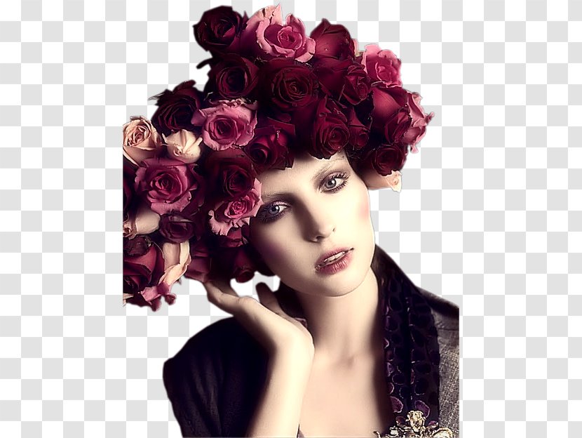 Flower Rose Floral Design Woman Crown - Hair Coloring Transparent PNG