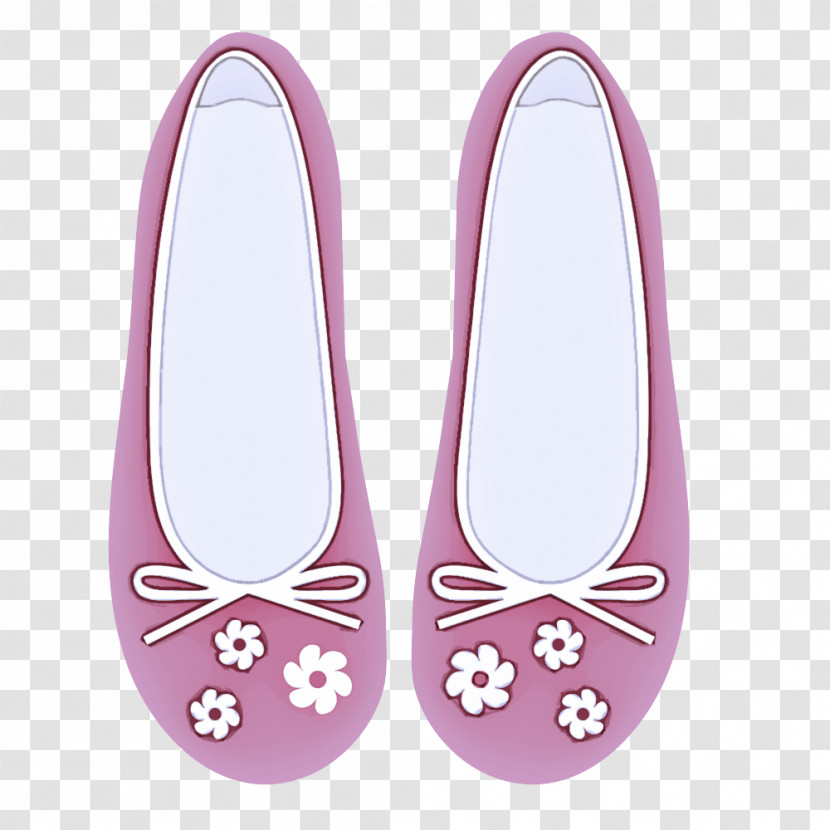 Footwear Pink Ballet Flat Shoe Magenta Transparent PNG