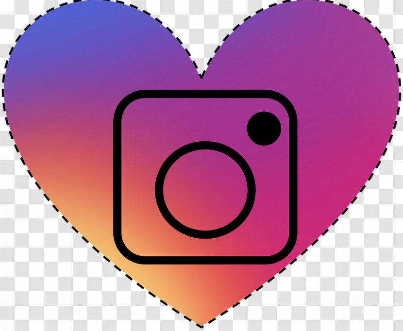 Social Media Heart Icon - Purple Love Transparent PNG