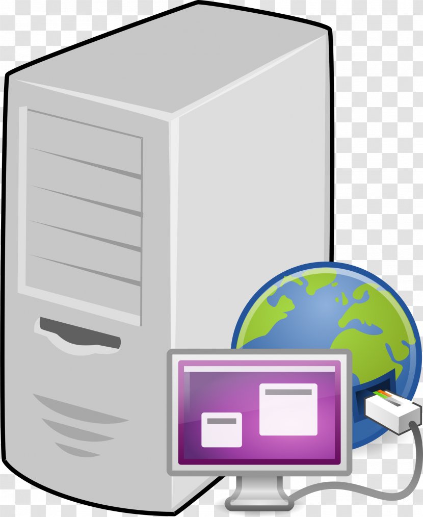 Computer Servers Terminal Server Clip Art - Inkscape Transparent PNG