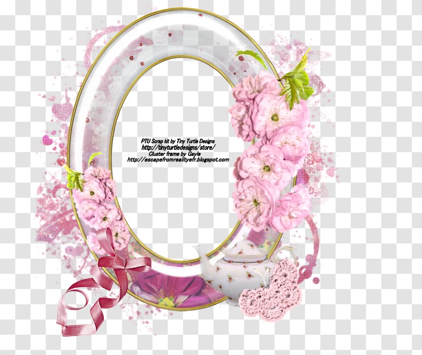 Picture Frames Floral Design Copyright Font - Teatime Transparent PNG