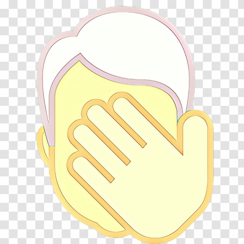 Finger Yellow Hand Gesture Thumb - Cartoon Transparent PNG