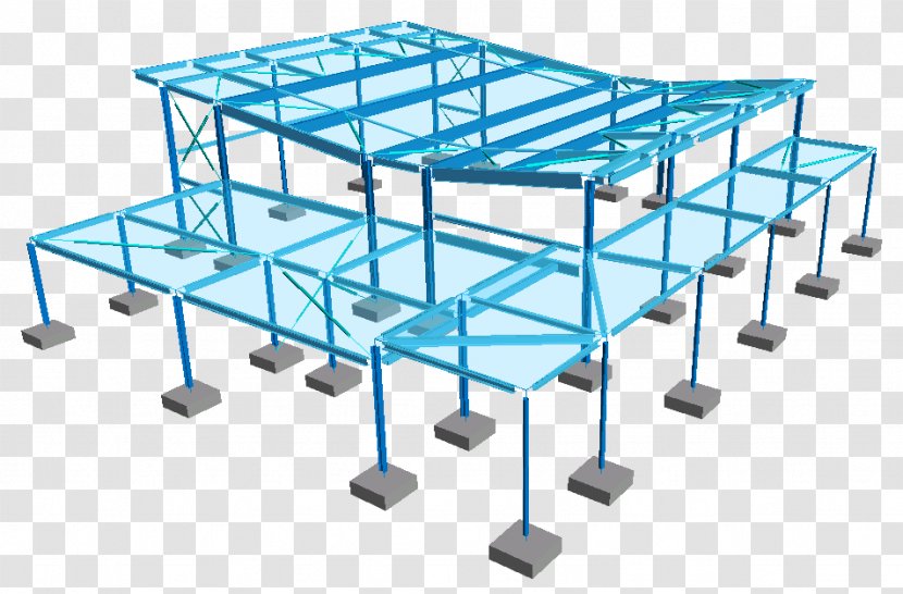 Structure Tekla Building Structural Engineering - Outdoor Furniture - To Beam Transparent PNG