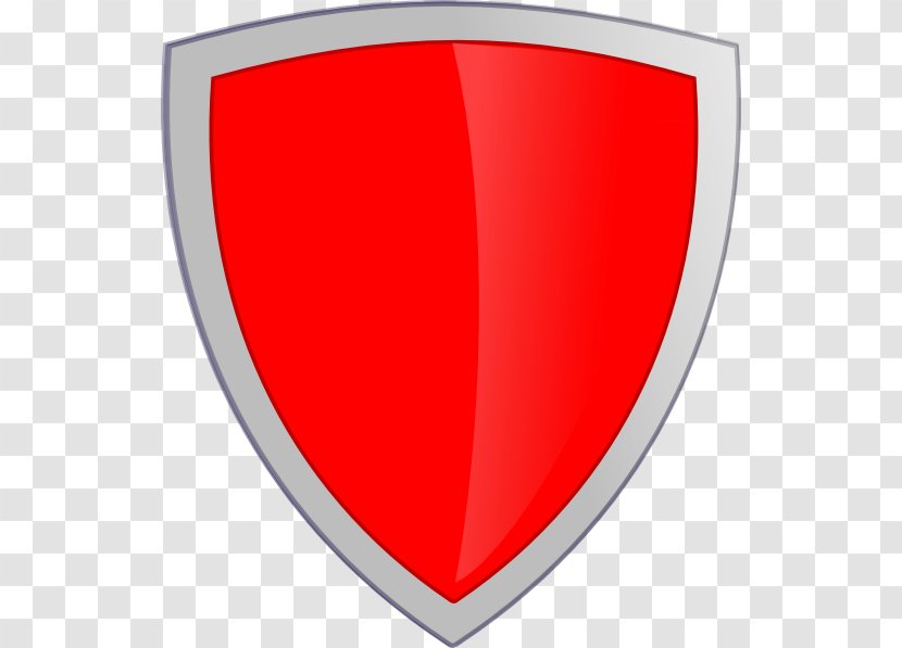 Clip Art - Red - Security Shield Transparent PNG