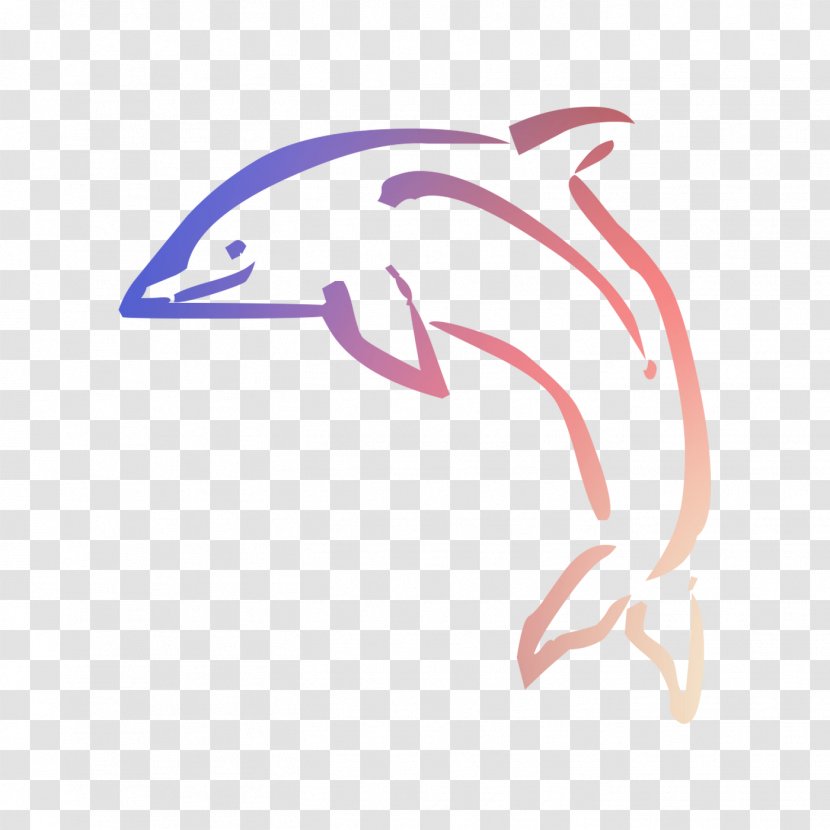 Dolphin Product Clip Art Logo Line - Common Bottlenose - Cetacea Transparent PNG