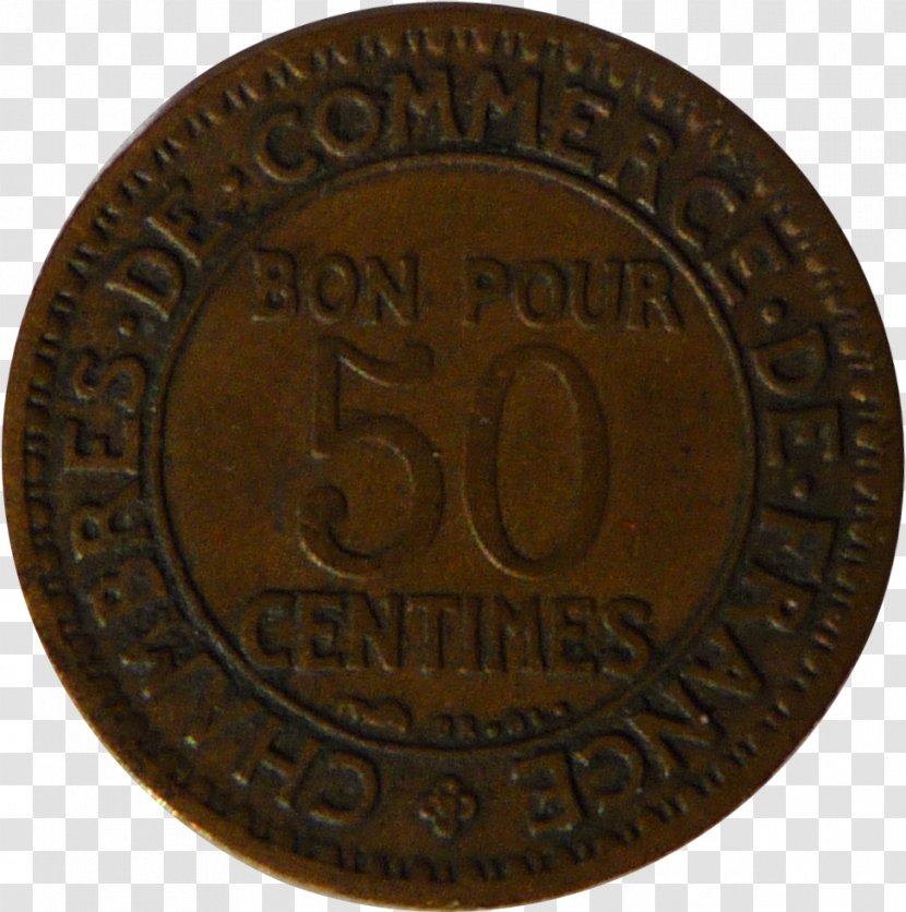 Bronze Medal Copper Coin - 50 Transparent PNG