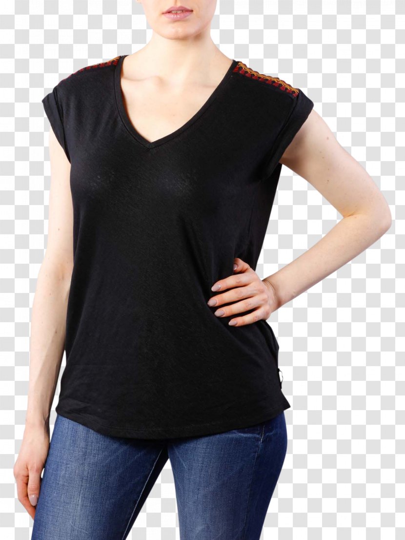 T-shirt Sleeve Clothing Blouse Jeans - Neckline Transparent PNG