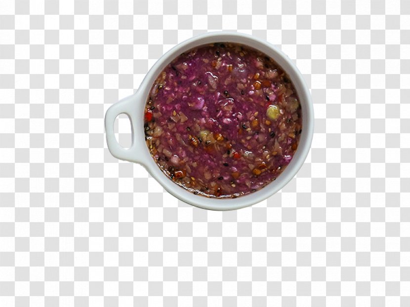 Congee Porridge Food Black Rice - Silhouette - Purple Potato Bean Transparent PNG