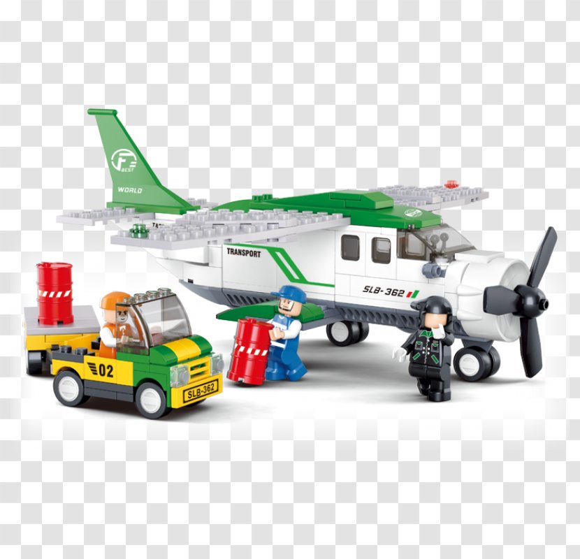 Airplane LEGO Toy Block Cargo Aircraft - Bestlock Transparent PNG