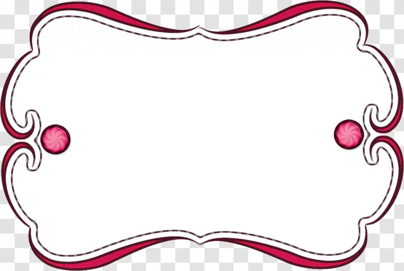 Christmas Borders - Pink - Heart Transparent PNG