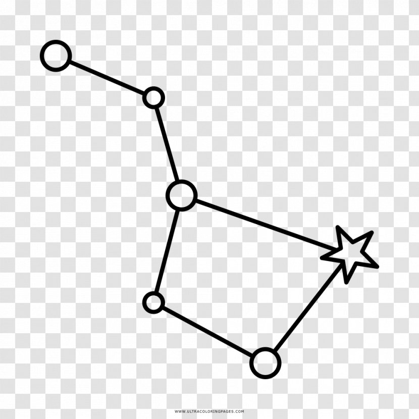 Dipper Pines Big Constellation Drawing Ursa Major - Triangle Transparent PNG