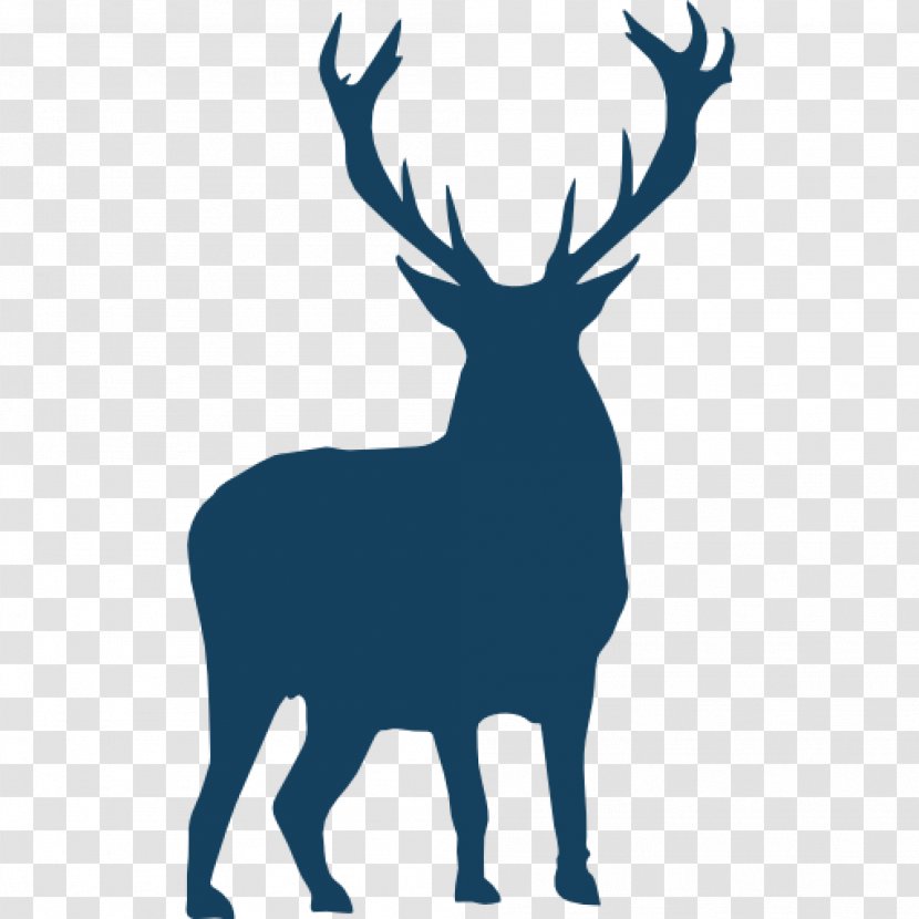 Red Deer Silhouette Clip Art - Wildlife Transparent PNG