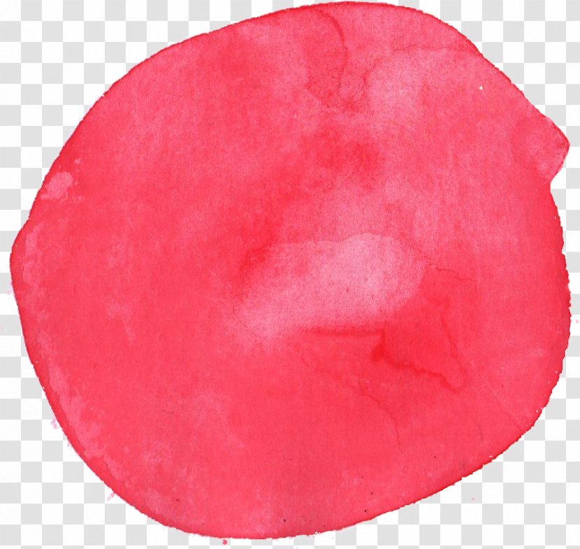 Petal Lip Peach - Red - Watercolor Transparent PNG