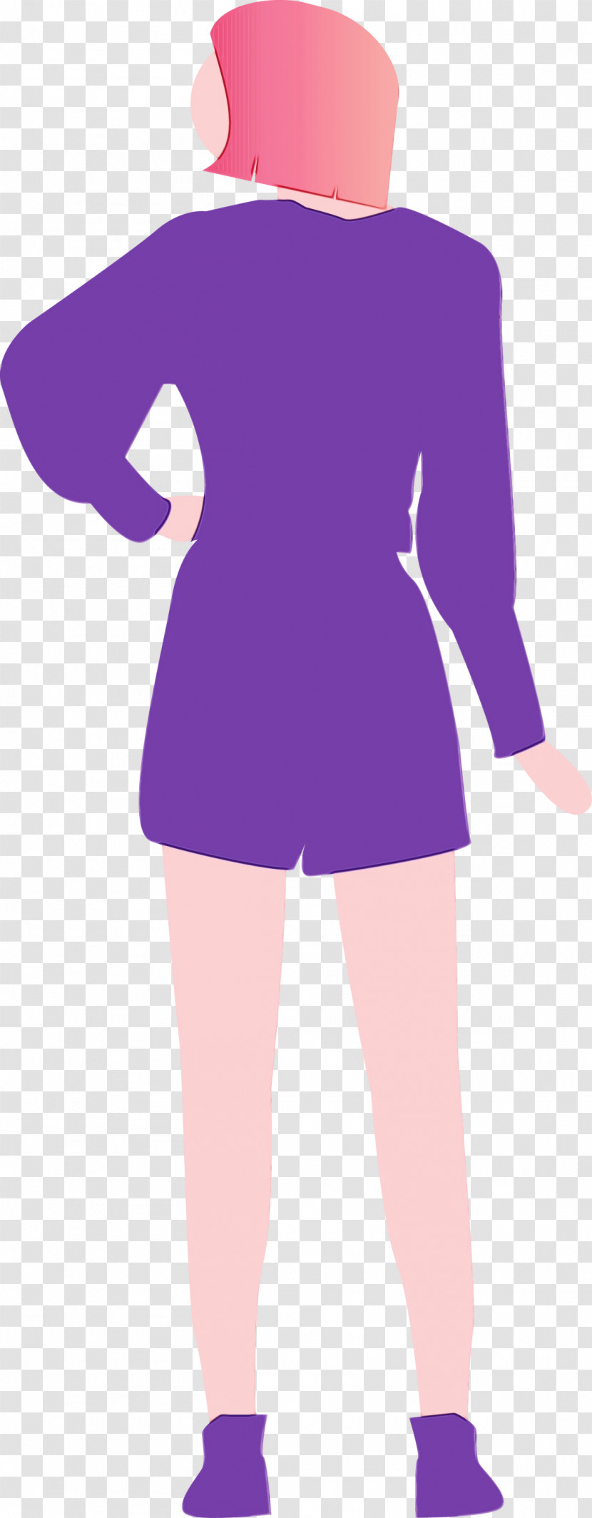 Purple Violet Clothing Pink Dress Transparent PNG